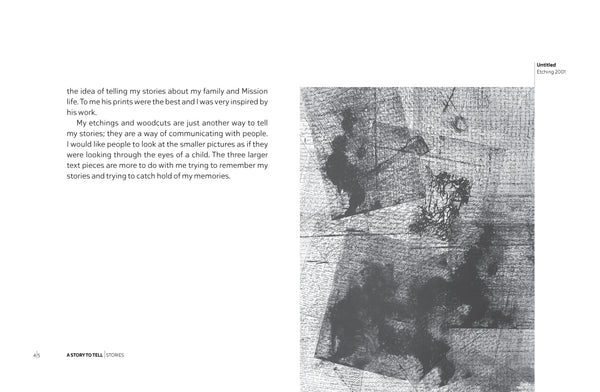 Pages 4 and 5 of 'A Story to Tell' by Laurel Nannup.