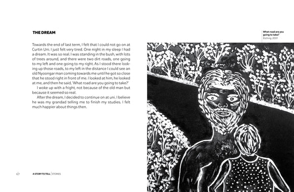 Pages 6 and 7 of 'A Story to Tell' by Laurel Nannup.