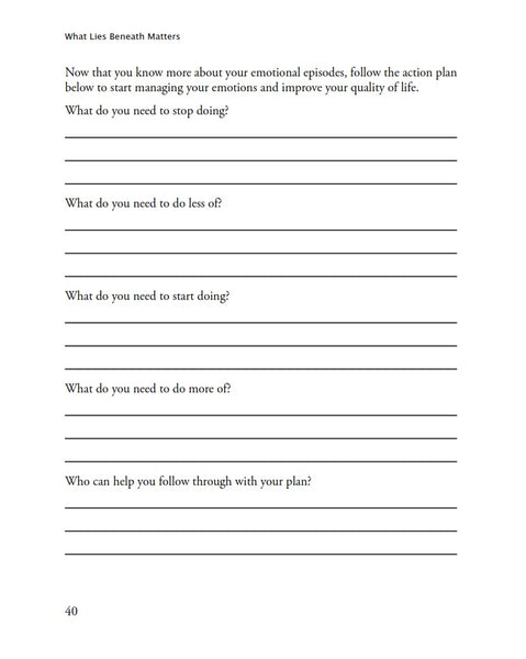 A Workbook for Tweens and Teens with ADHD | What Lies Beneath Matters