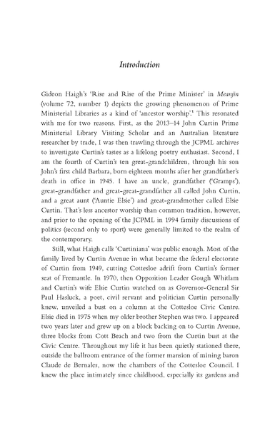 Good for the Soul: John Curtin's Life with Poetry