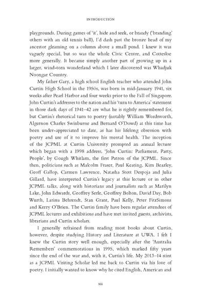 Good for the Soul: John Curtin's Life with Poetry